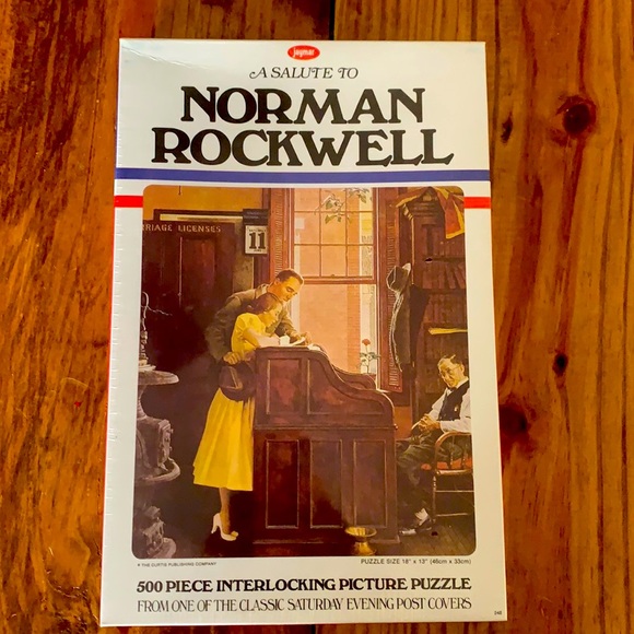 Jaymar | Games | Norman Rockwell 50 Piece Picture Puzzlenib ...